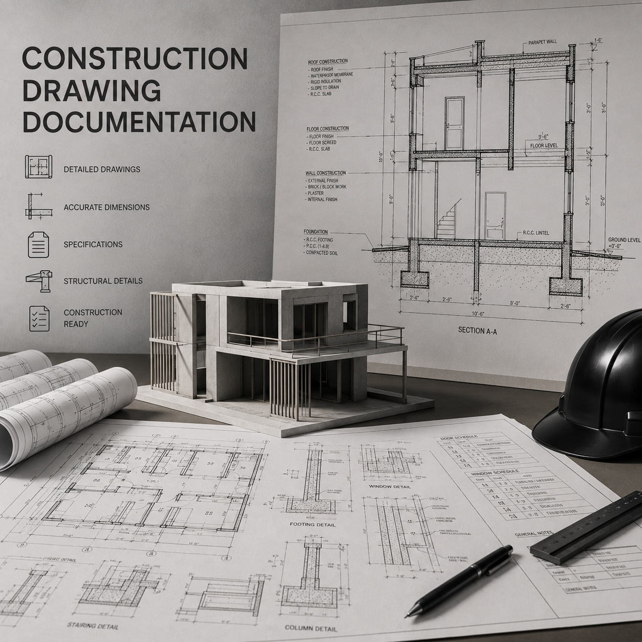 Construction drawing documentation